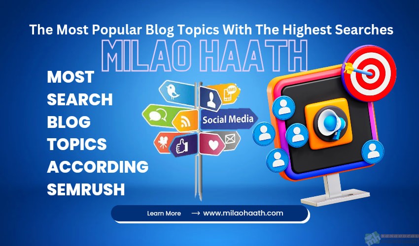 Most Searched Blog Topics According SEMRush - Milao Haath