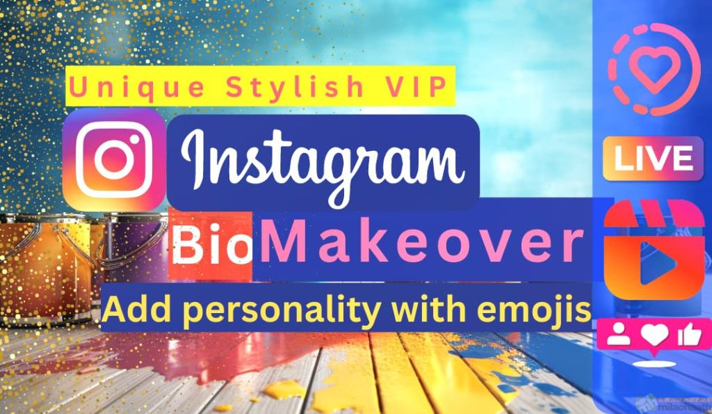 Add Personality with Emojis Emojis are a fun way to inject extra personality into your Instagram bio. Pick ones that match your brand’s aesthetic and vibe. You can add emojis throughout Your unique Stylish VIP Instagram bio headline, description, or in creative combinations. Use them sparingly for maximum impact. For example, actress Zendaya’s Instagram bio includes a simple “✌🏽” at the end.